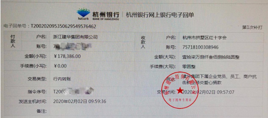 浙江88858cc永利官网集团党员、员工和商户贡献爱心