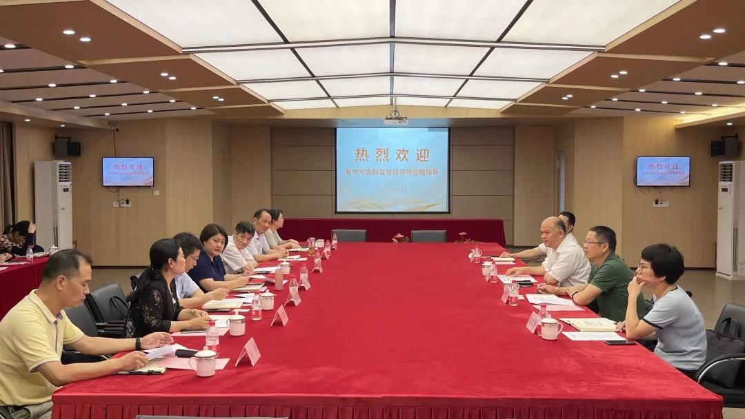 省金融羁系局副局长潘广恩一行莅临88858cc永利官网小贷开展“三效劳”走访调研运动